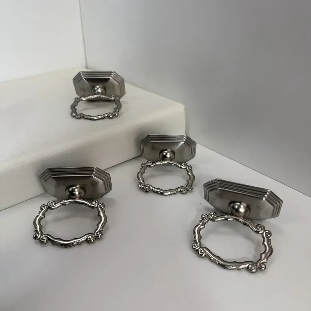 Southern Living Home Redmont Heirloom Place Card Holders Napkin Rings Set of 4